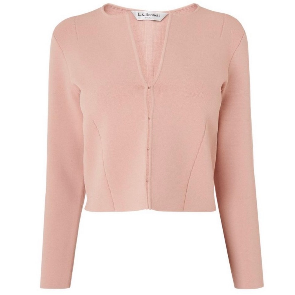LK Bennet Mimi Cropped Jardigan Rose